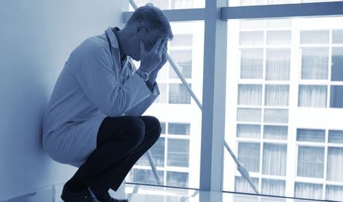burnt out doctor 